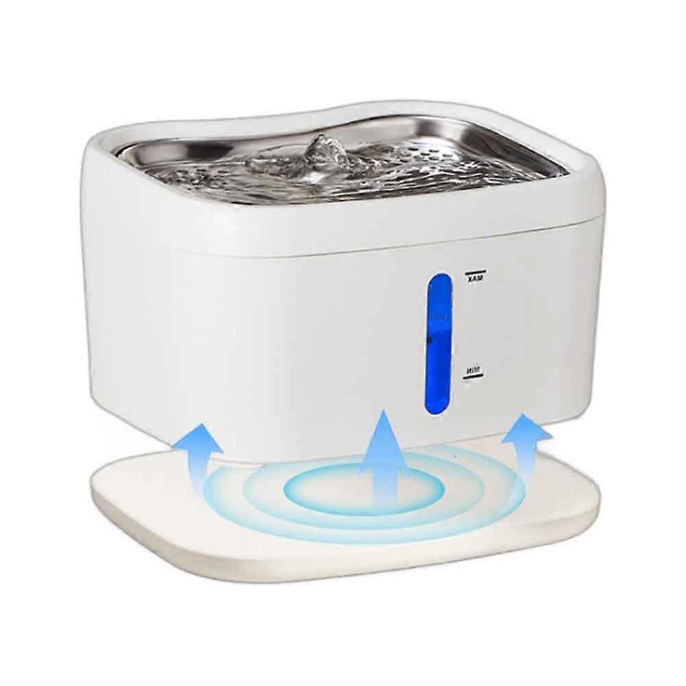 Fontaine d’eau pour animaux de compagnie Distributeur d’eau pour chats et petits chiens avec pompe silencieuse Filtres à eau sûrs et faciles à nettoyer inclus