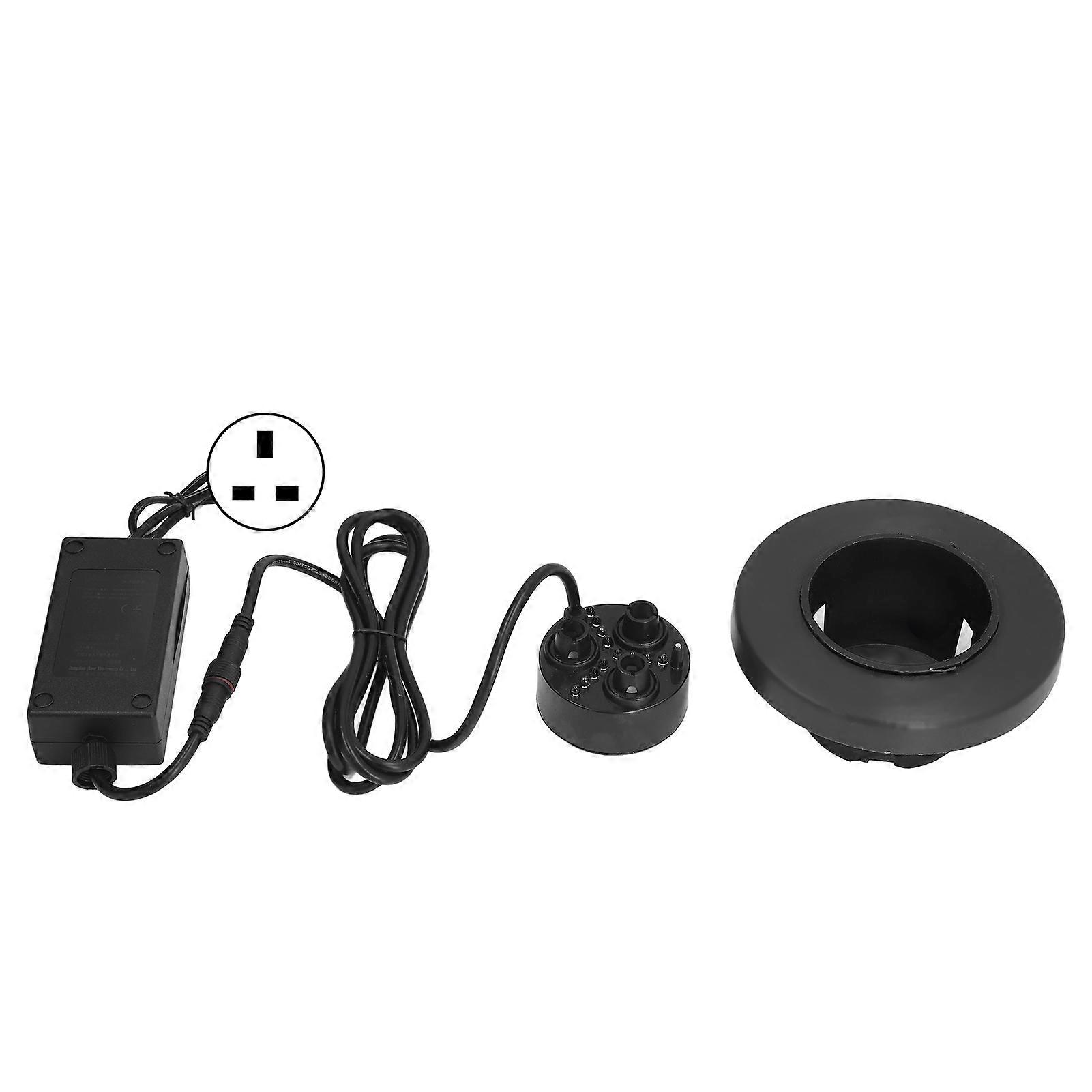 Nebbia Maker a 3 teste ad ultrasuoni Prevenire la corrosione Mist Maker con luce colorata per umidificare il vaso roccioso 110240V