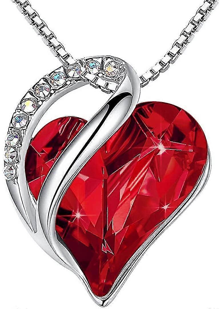 Αγάπη καρδιά κρεμαστό κολιέ birthstone κοσμήματα για τις γυναίκες