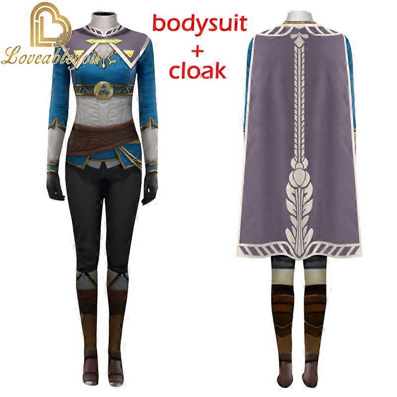 Princesa Zelda Cosplay Mono Capa Mujeres Hombres Disfraz Juego de