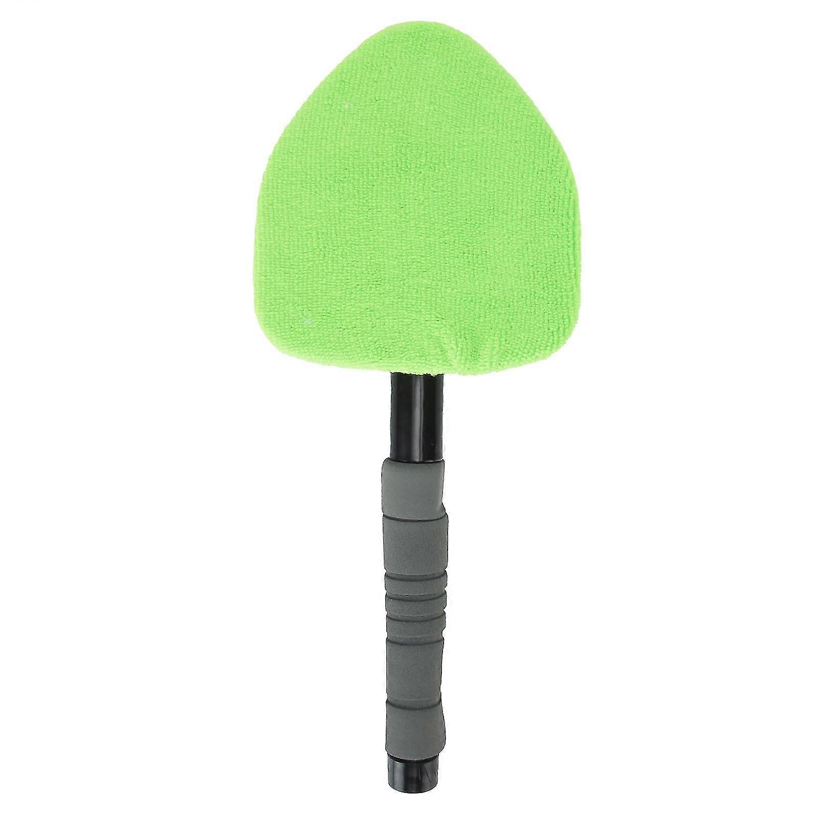 Car Window Cleaning Tool - Telescopic Handle Windshield Cleaner with Microfiber Cloth