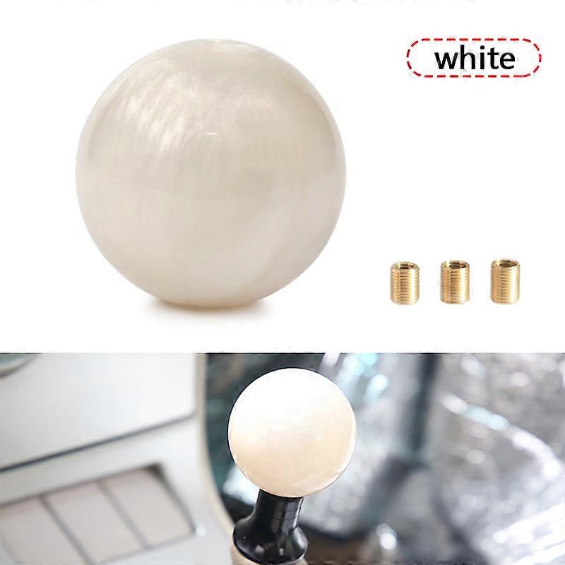 RACING Marble Style Round Ball Gear Shift Knob With 3 Adapters For Most Cars-Blue