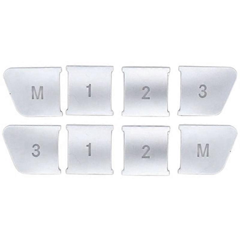 Car Styling Adjust Memory 1 2 3 M Button Cover Sitckers for GLA CLA GLE CLS ML GL C E Class