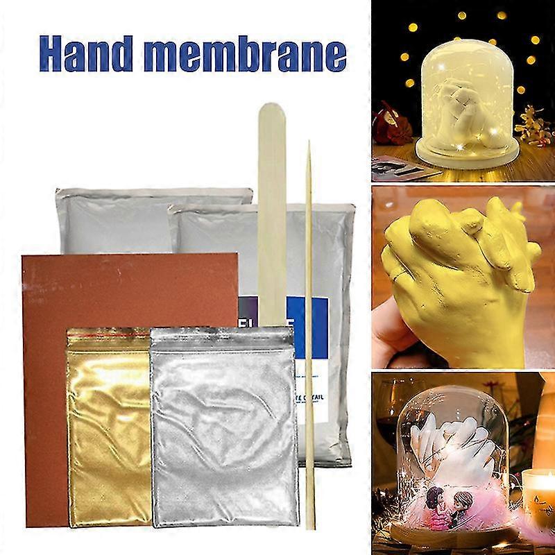 Håndform sæt Souvenir Casting Set DIY Gips Casting Kit Håndtryk Souvenir Vækst Mindesmærker Skimmelsvamp til hjemmet DIY