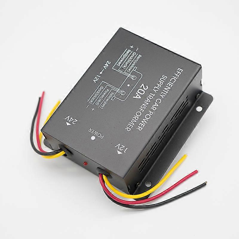 Car Power Supply Step-Down Transformer 24V To 12V Converter 20A Output With Memory Power High To Low Inverter