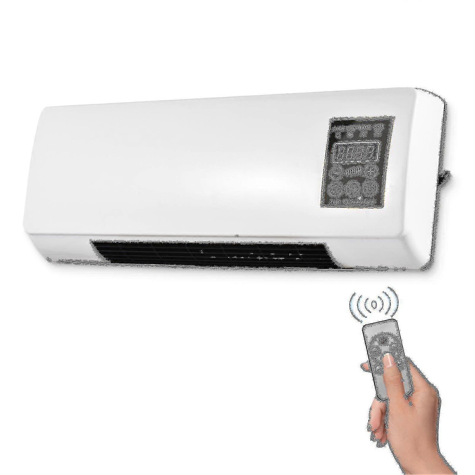 Portable Heater And Conditioner Combo Mounted Desktop 2in1 Electric Heater Conditioner For Household Bedroom Heating And Cooling With Tim