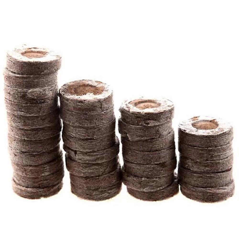 110 Pcs Professional Peat Pellets Plant Starting Soil Block Seedling Plugs Environmental Garden Nursery