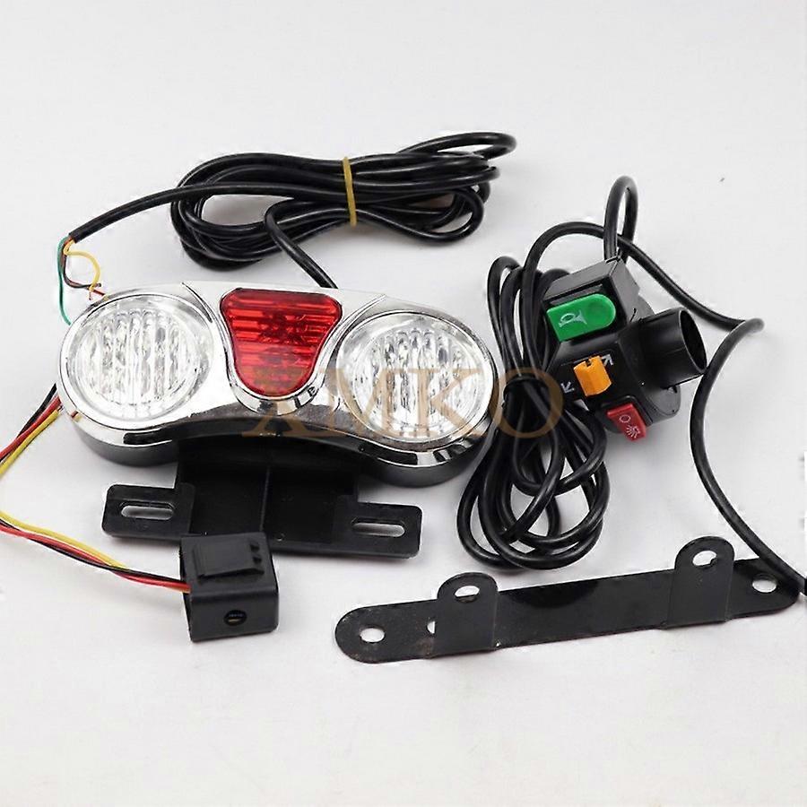 Applicable for replacement Citycoco Rear Light Turn Signals And Brake Light With Handle Switch Flasher