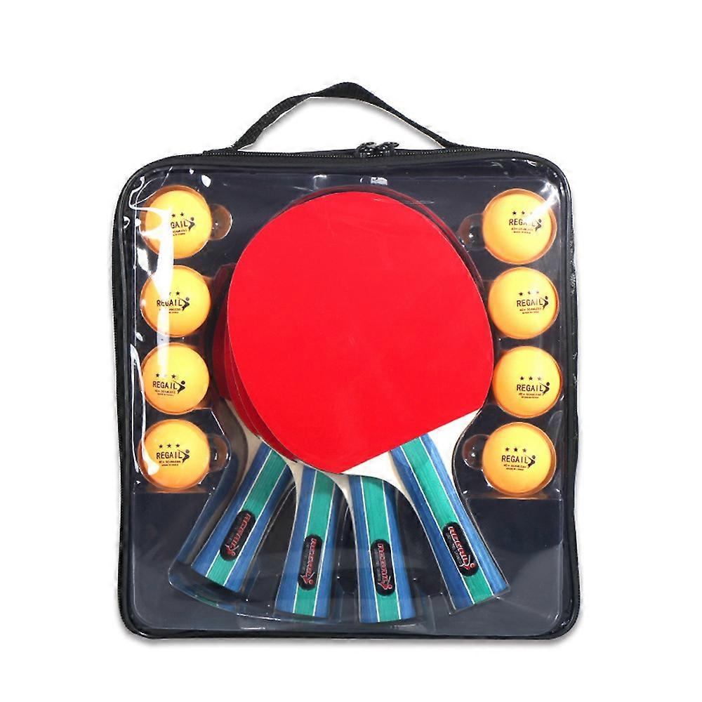 Ping Pong Paddles Set Table Tennis Rackets with 3-Star Ping Pong Balls for Indoor Outdoor Game
