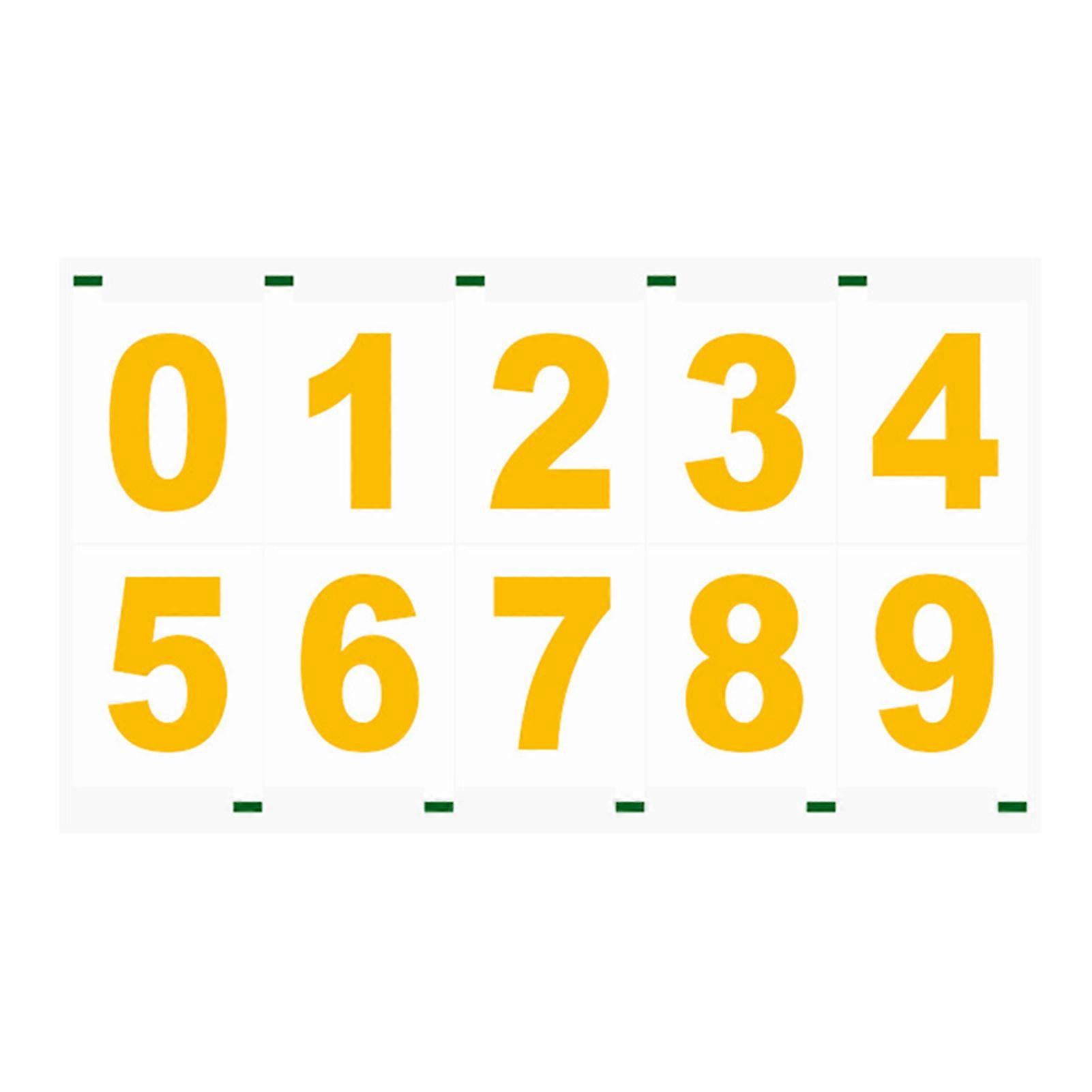 Reflective Mailbox Numbers Decal Elegant Style Waterproof Number Decals Sticker for Home Decor