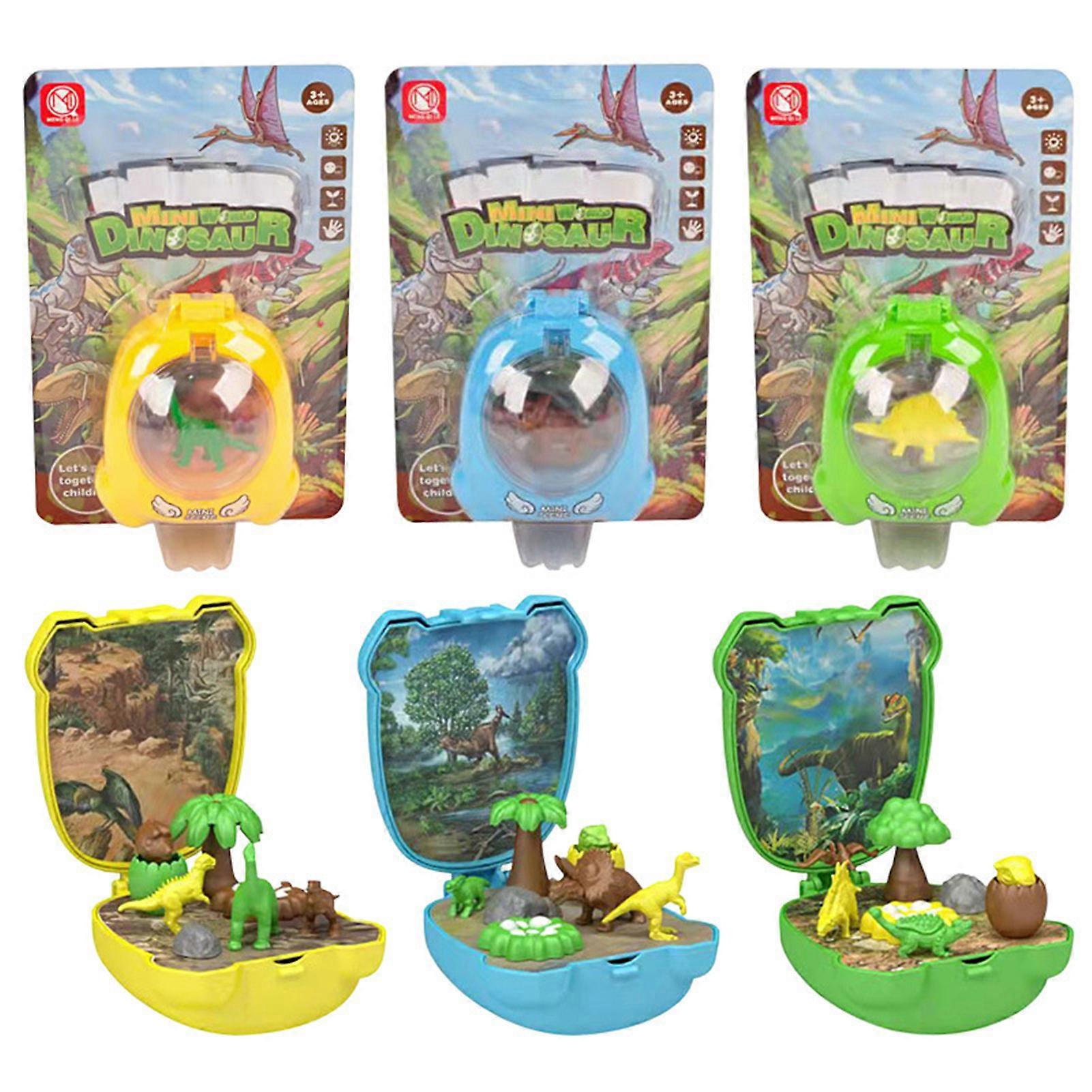 Creative Astronaut Dinosaur Scene Ornaments Toys Portable and Lightweight Ornaments for Home Car Office Decoration