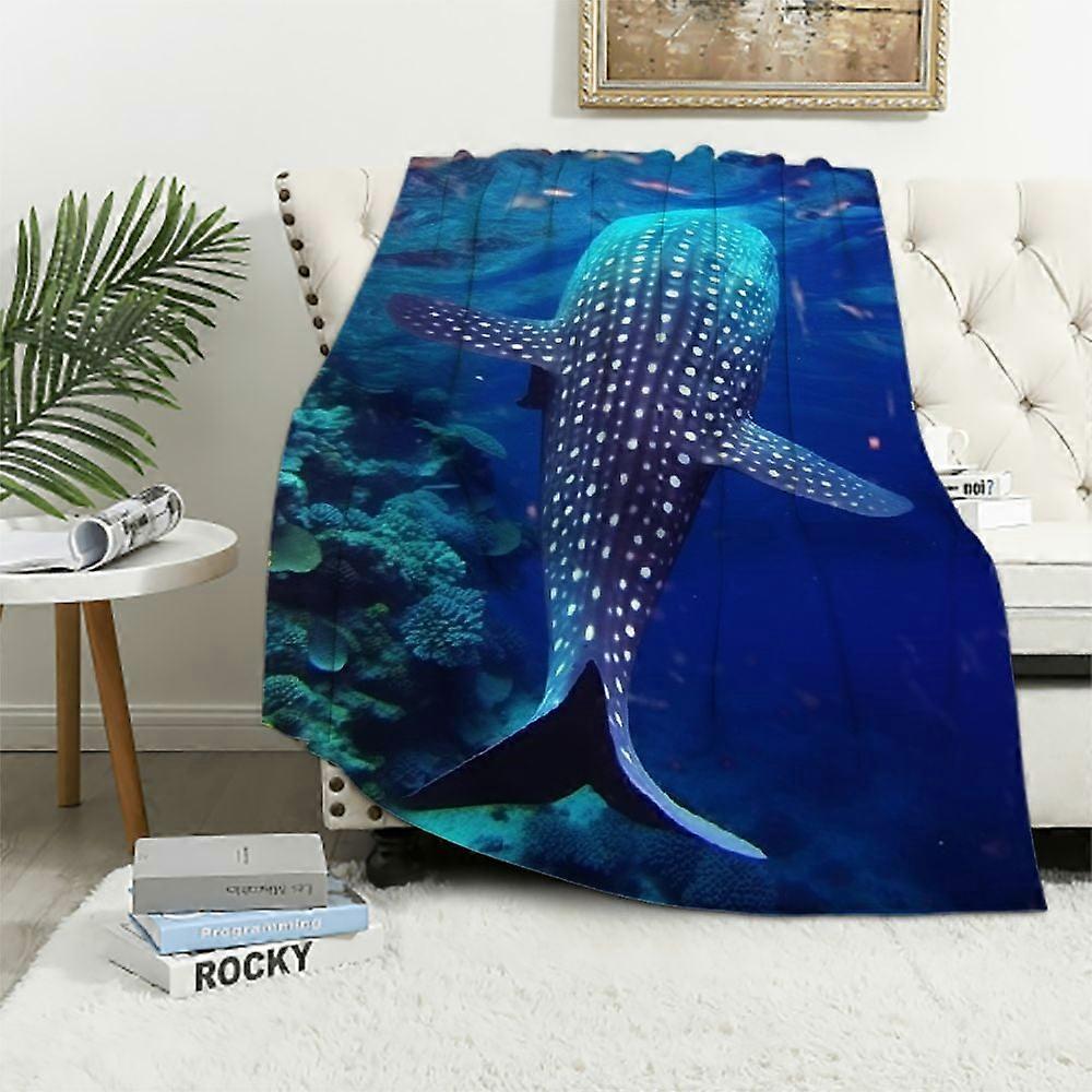 Whale Shark Couch Throw Blanket Bed Sofa Lightweight Soft-MPOI467