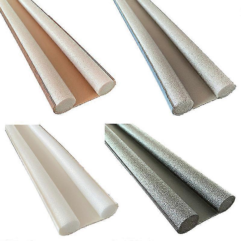 Flexible Door Bottom Sealing Strip Sound Proof Noise Reduction Door Stopper 93cm