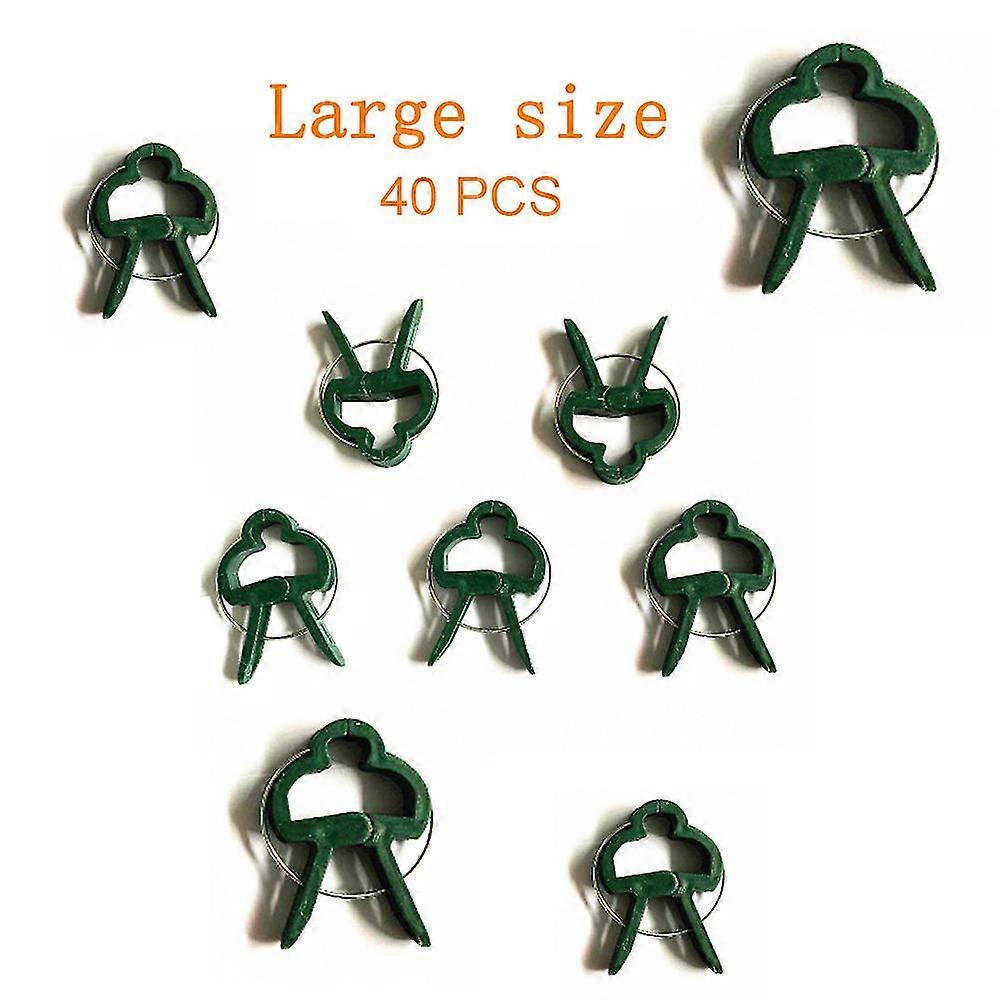 20 Pcs Reusable Garden Plant Fixed Clip Support Fastener Vegetables Flowers Bound Clamp New -T