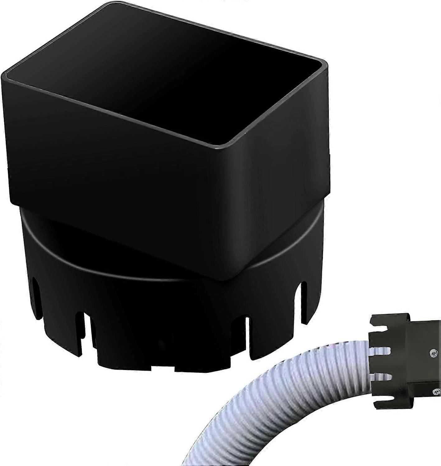 Universal Downspout to Drain Adapter, Round to Square Drain Adapter