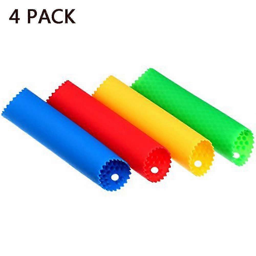 4pcs Garlic Press Silicone, Easy Roller