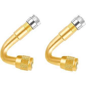 2pcs Valve Extender, Valve Extender, Valve Adapter, Valve Angle, Valve, Valve, Valve, Valve, Angle for Car, Motorcycle, Bike, Scooter (45 Degree)