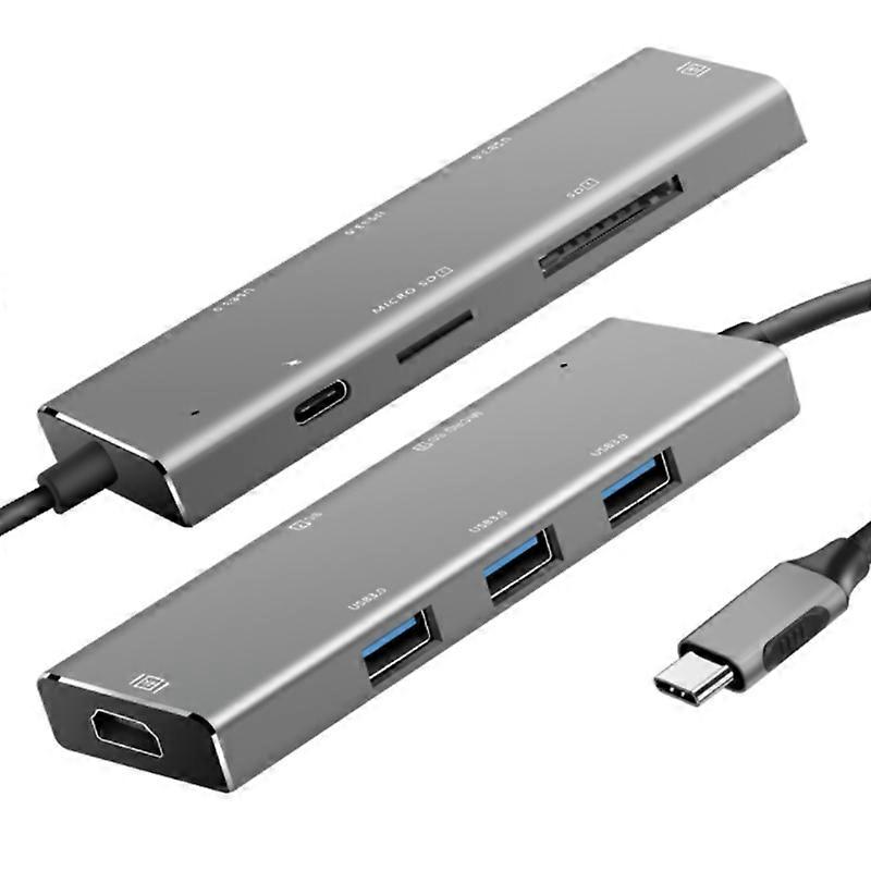 7-port USB 3.0 Hub with High Speed, Multi USB Port Expander for Windows PC