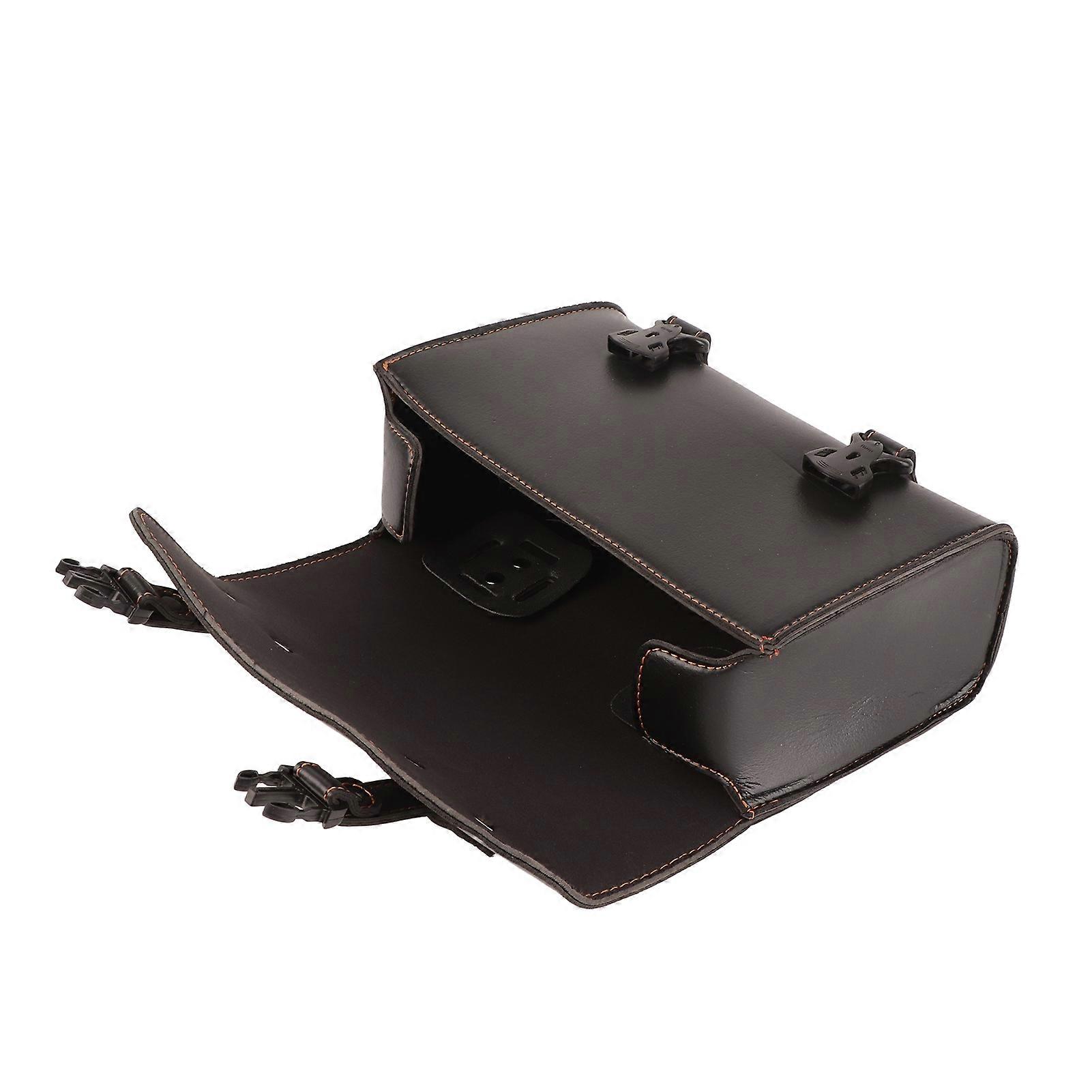 Sacoches De Moto En Cuir PU, Sac à Outils à Fourche Avant Et Arrière