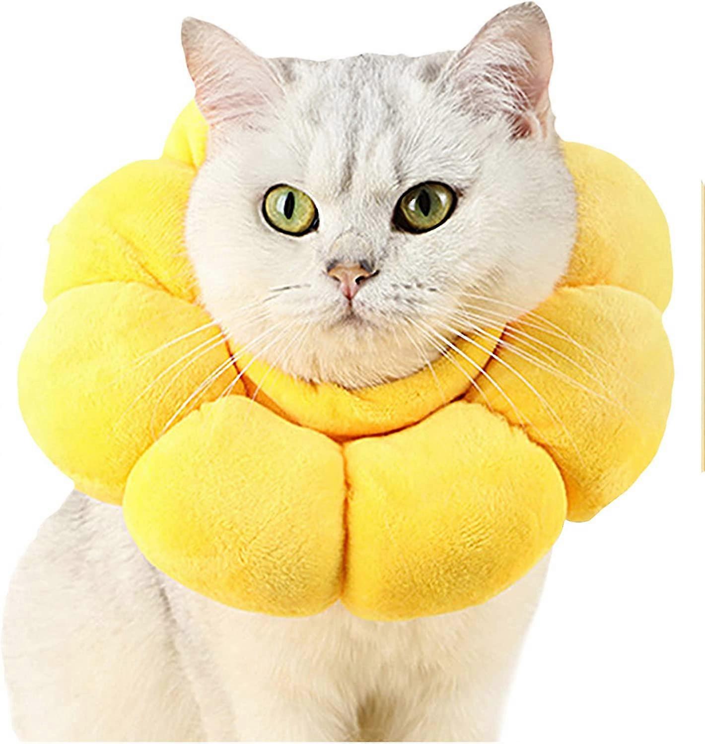 Pet Recovery Collar, Adjustable, Soft Anti-Bite Collar(Size:S)