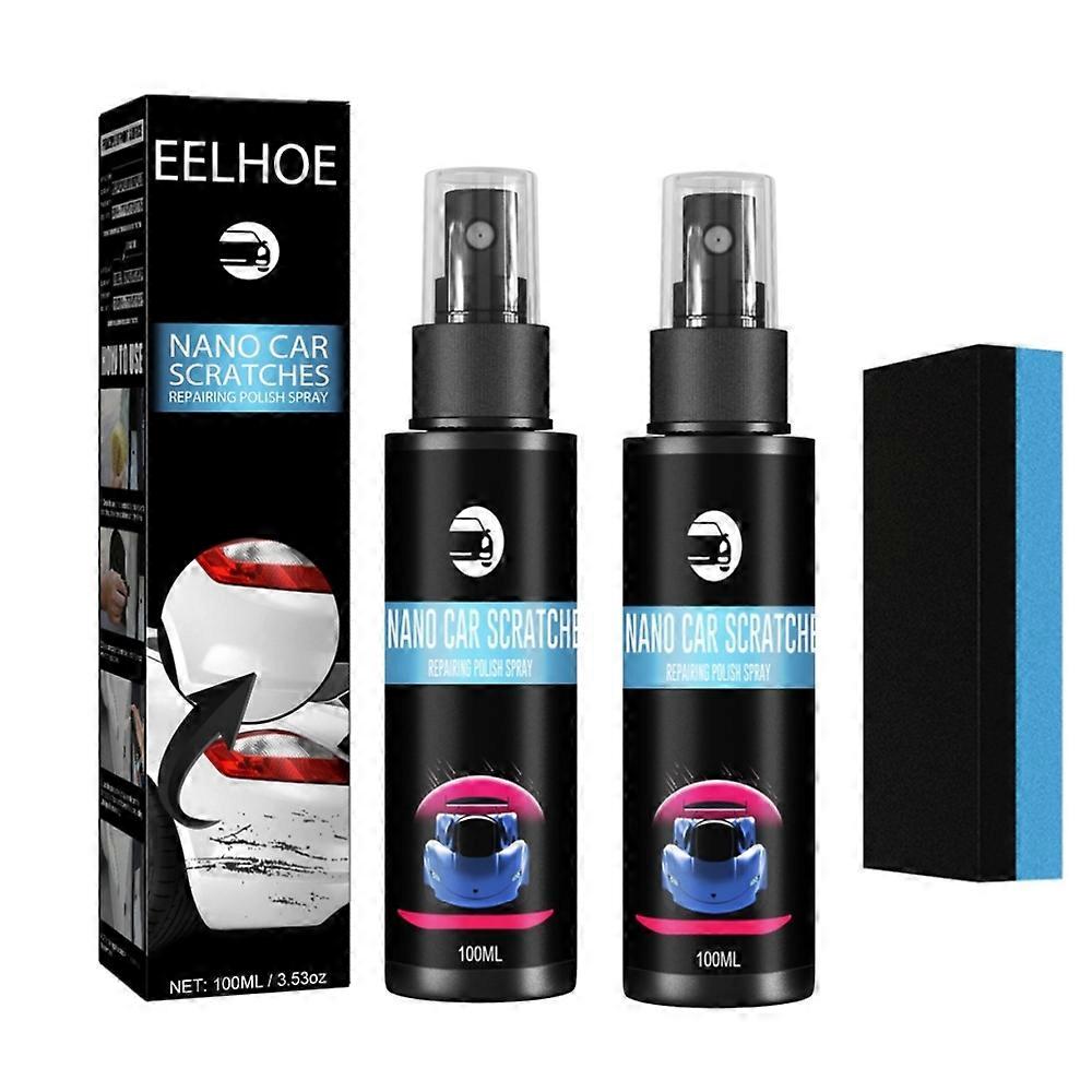 2pcs 100ml Outil Universel De Réparation De Voiture Scratches Réparation Polissage Spray Éponge Anti Scratch Remover Kit de Soins