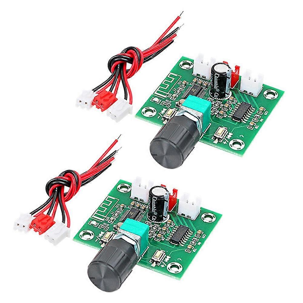 2Pack DC5V Ultra Clear Bluetooth 5.0 Receiver Module with Integrated 2X 5 Watt Amplification