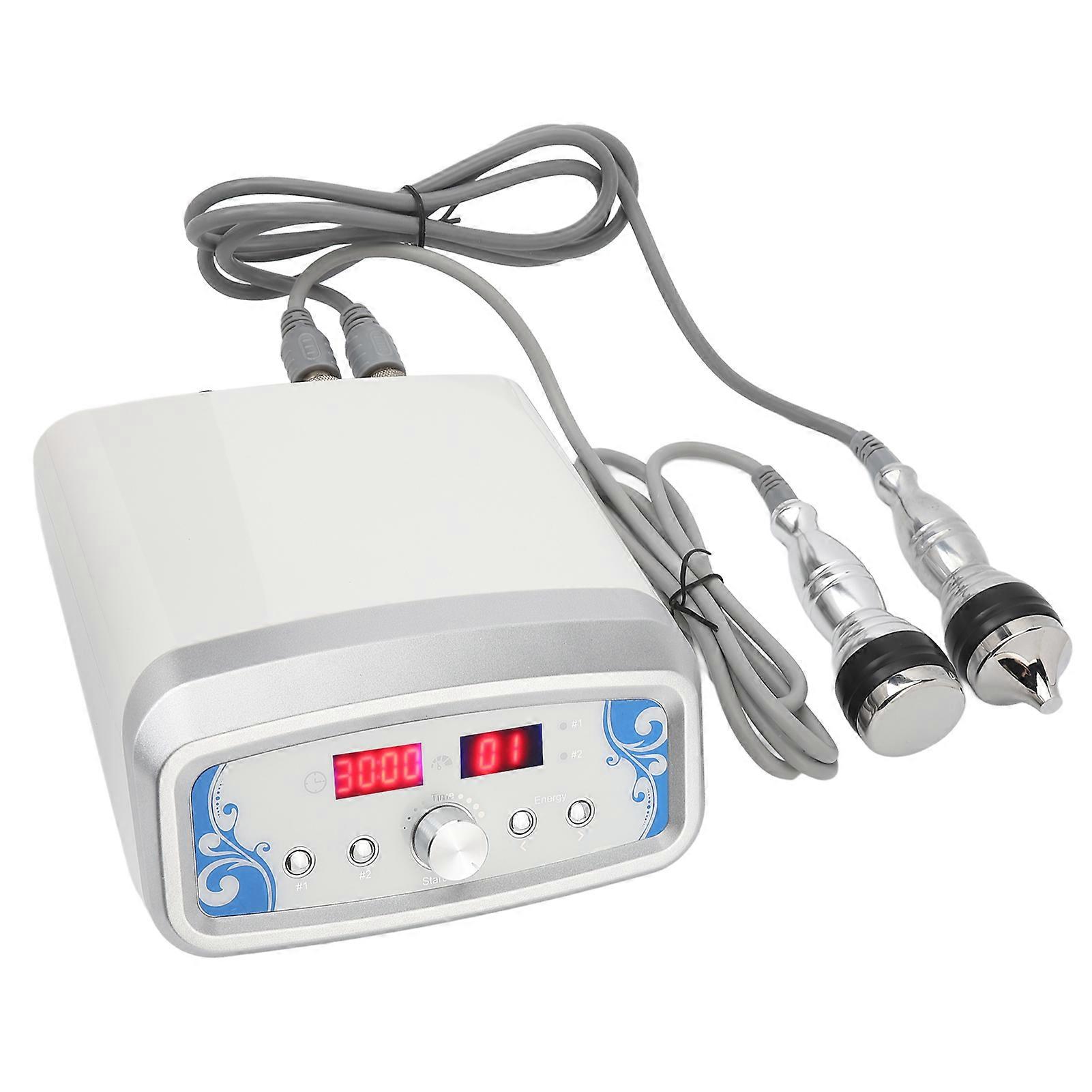 Ultrasound Facial Lifting Machine Skin Tightening Wrinkle Removal Face Massage Machine for Eye Area with Double Probe 220V EU Plug