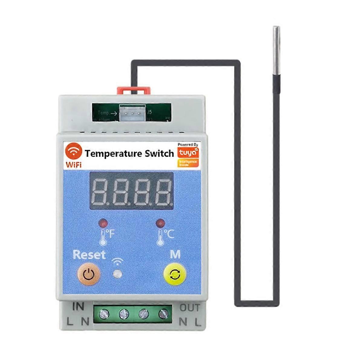 Tuya WiFi Temperature Switch Temperature Control Switch APP Control for Aquariums Water Temperature