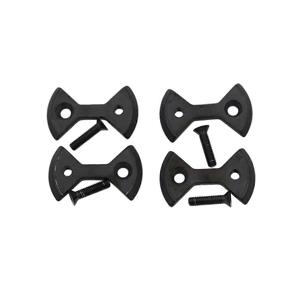 1 Set Titanium Bike Locking Pedal Bicycle Pedal Plate Bow Tie Shape for Zero Light Action Screws Bo