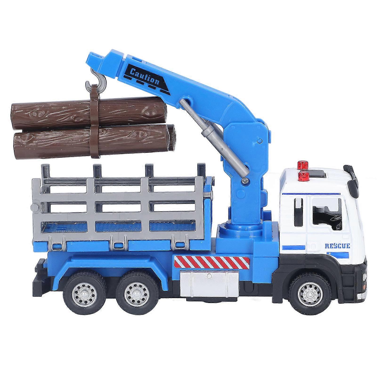 Logging Truck Toy 1:32 Log Vehicle Model With Light Music Effect For 6 Years Old Above