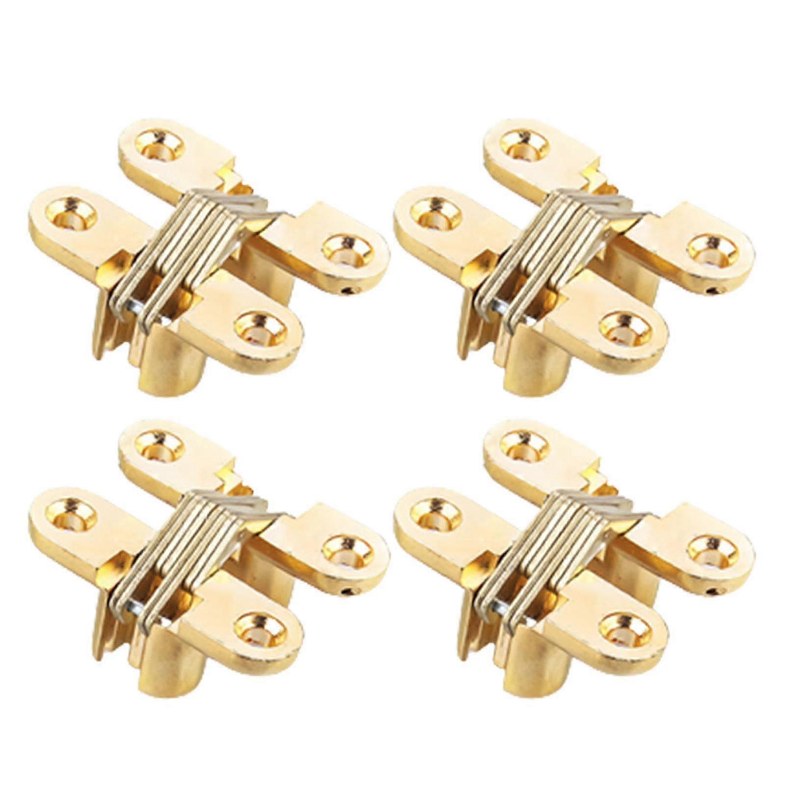 Concealed Small Cross Hinge For Invisible Door Folding Door Cupboard Zinc Alloy