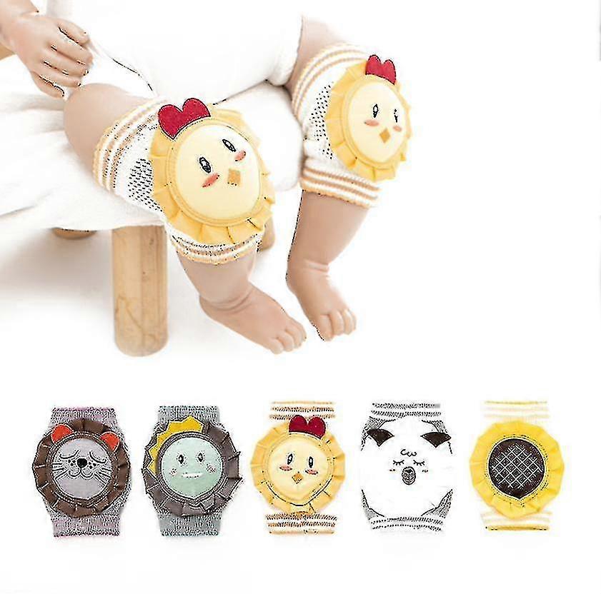 Knäskydd för krypande baby, halkfria knäskydd, unisex knäskydd för småbarn
