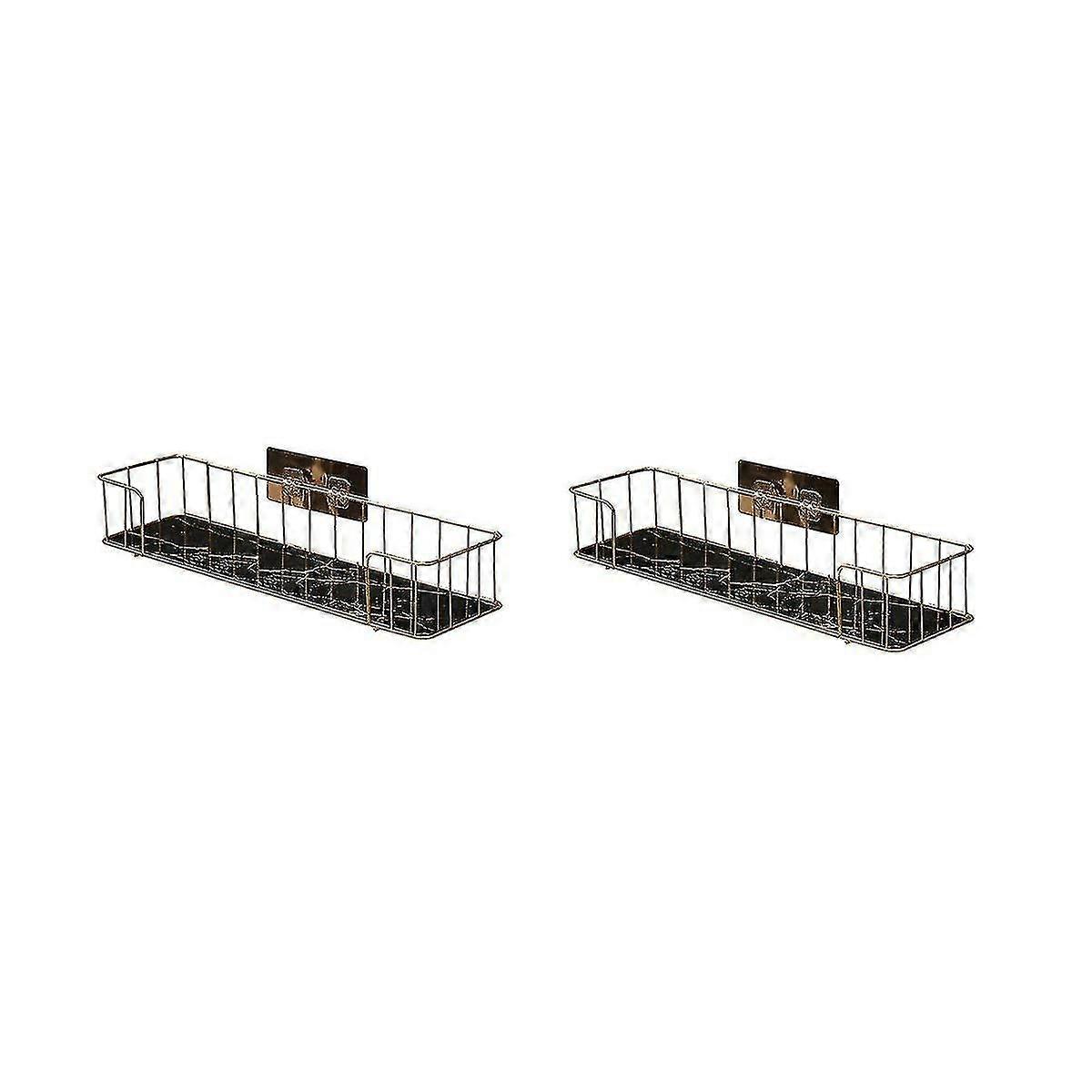 Bath Shelf Without Ing Iron Shelf With Marble Glass Plate Makeup Stora