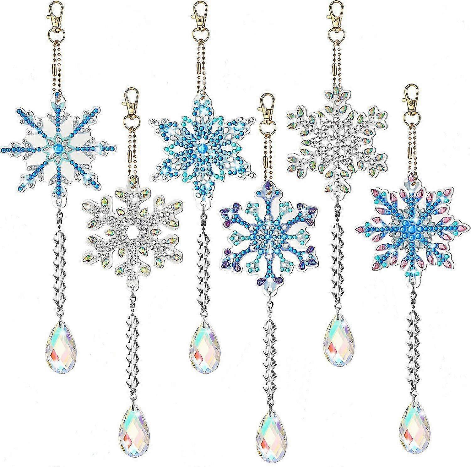 Snowflake 5D Diamond Painting Suncatcher