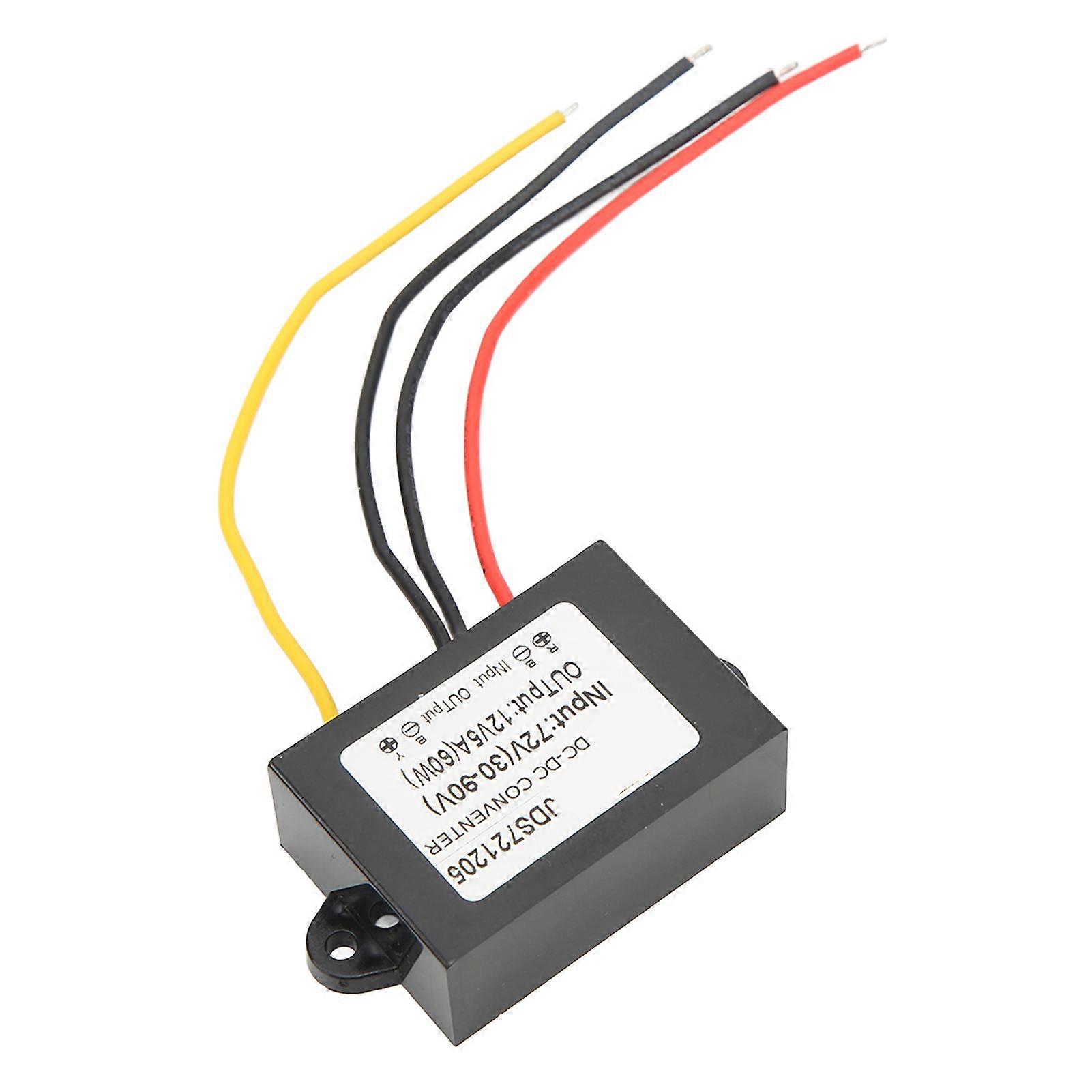 Waterproof 72V to 12V5A DC Buck Voltage Converter Module with Cable