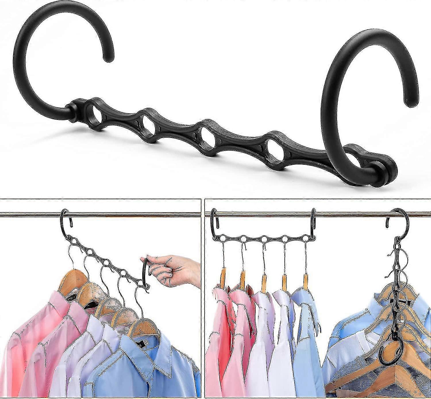 10 Pack Space Saving Plastic Magic Hangers [free Shipping]