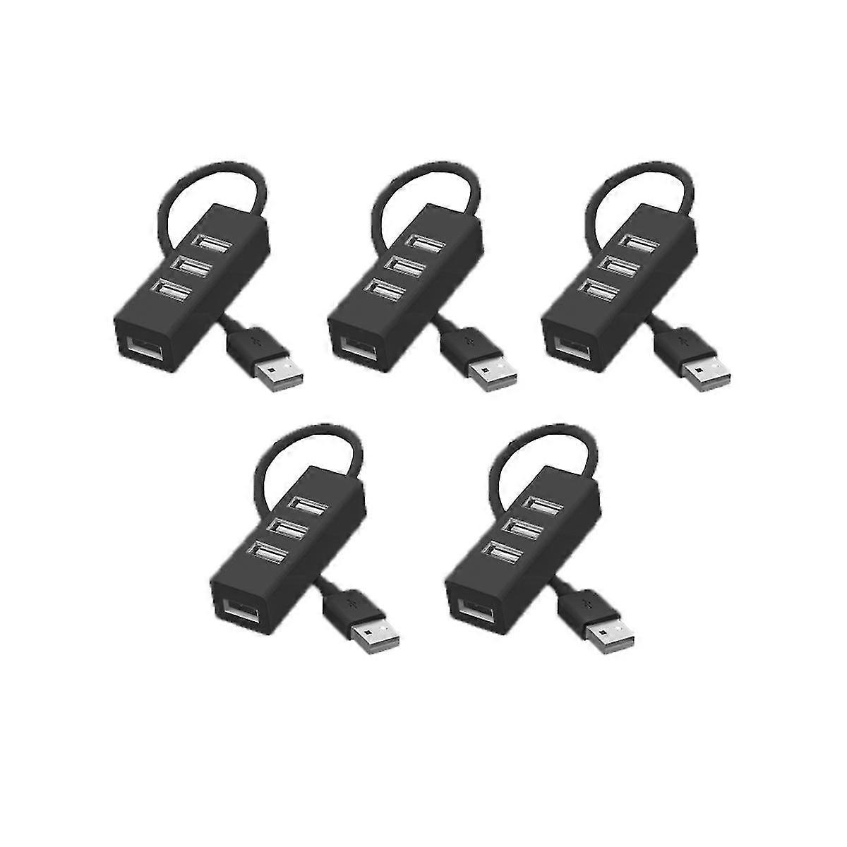 5 stücke Hub Usb Multi 2,0 Hub Usb Splitter Power Adapter High Speed 4 Port Alle In Einem Für Pc Windows C
