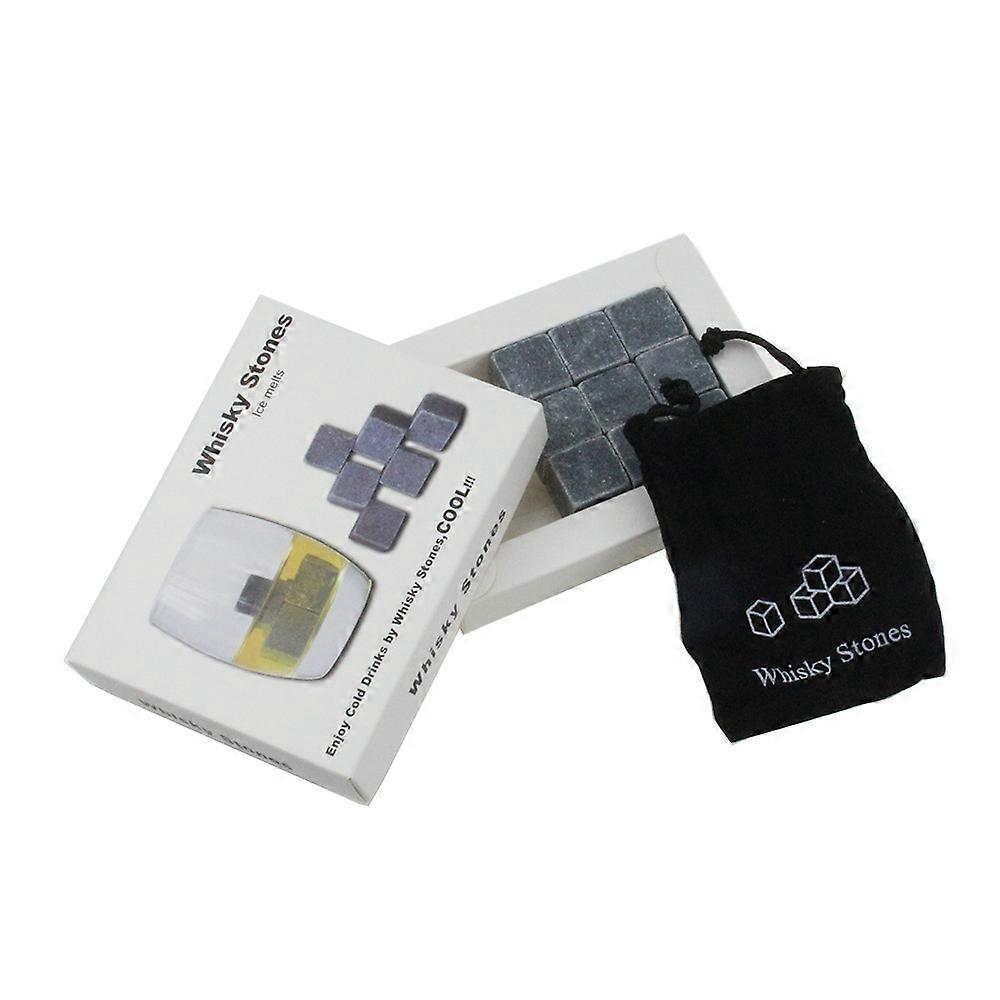 9 Reusable Whiskey Stones - Chill Your Drinks without Diluting - Premium Quality Beverage Chilling Rocks