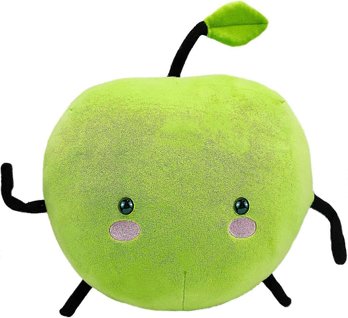 SBSGV 11.8" Stardew Valley Plush Toy Apple Junimo Plush Green Super Soft Plush Pillow Plants Stuffed Animal Green Soft Plush Pillow
