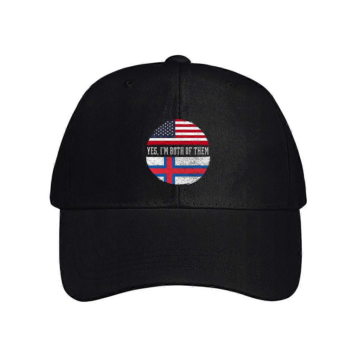 Ja, ich bin beides Klassische Retro-Baseballkappe