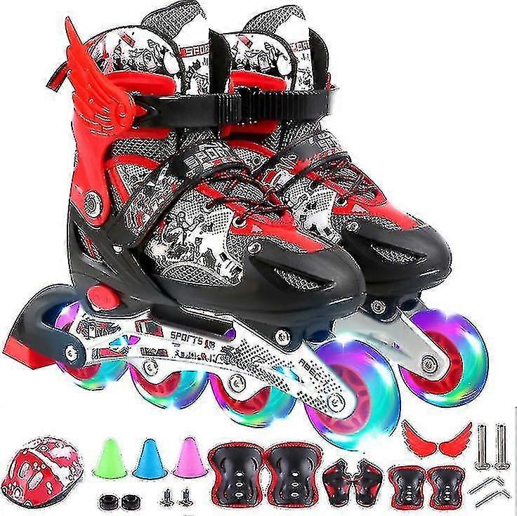 フルライトアップホイール、屋外ローラースケートで子供と大人のための調節可能なインラインスケート