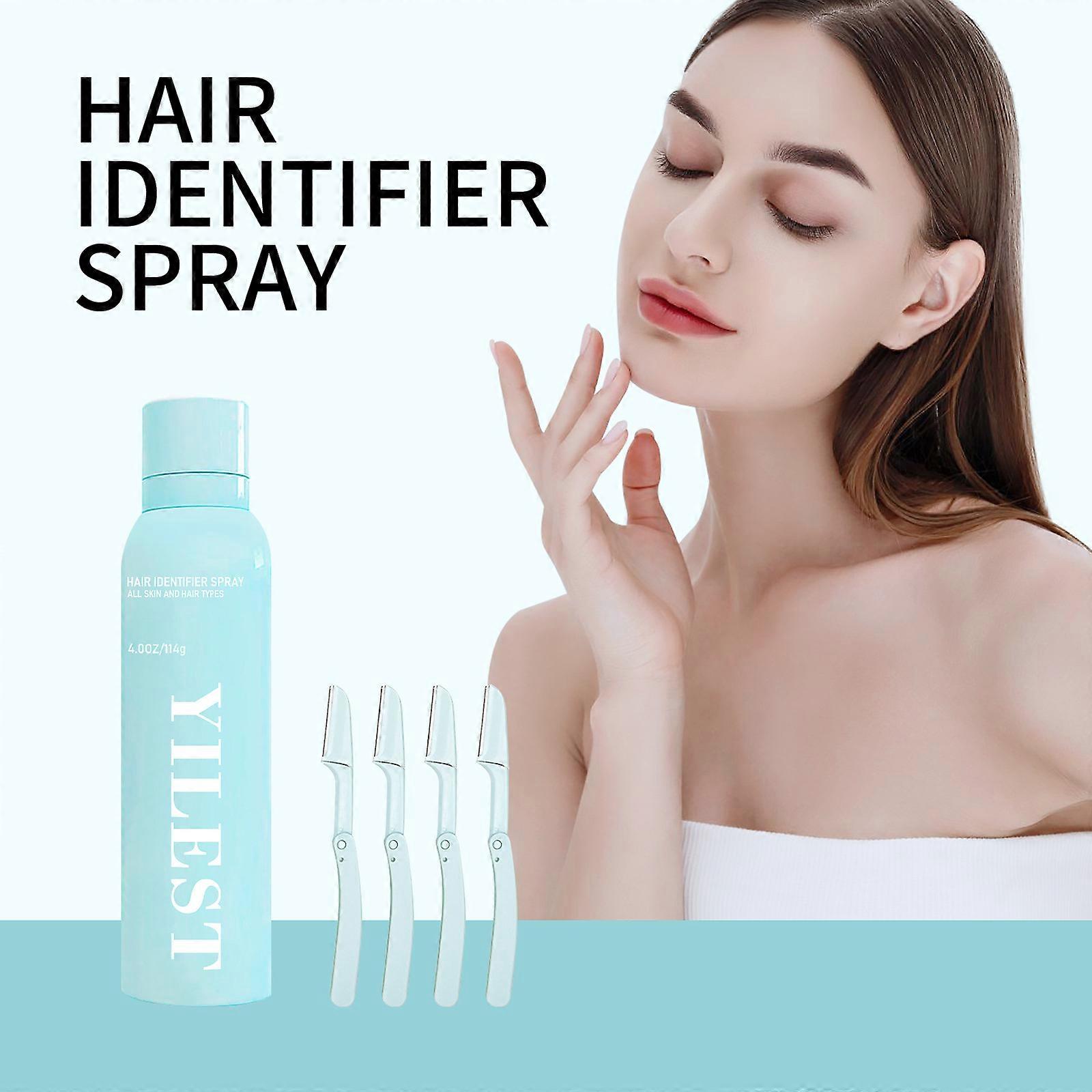 Hair Identifier Spray για Ξύρισμα Προσώπου, Hair Identifier Spray για Δερματολίσθηση Προσώπου, Σπρέι Αποτρίχωσης και Dermaplaner Set