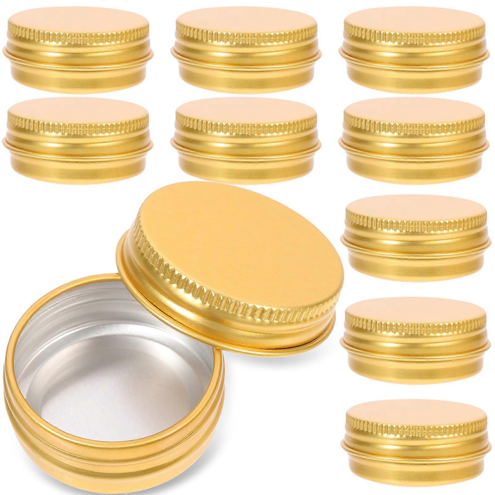 24pcs Aluminum Tin Cans Metal Round Tins Containers Screw Lid Small Empty  Jars