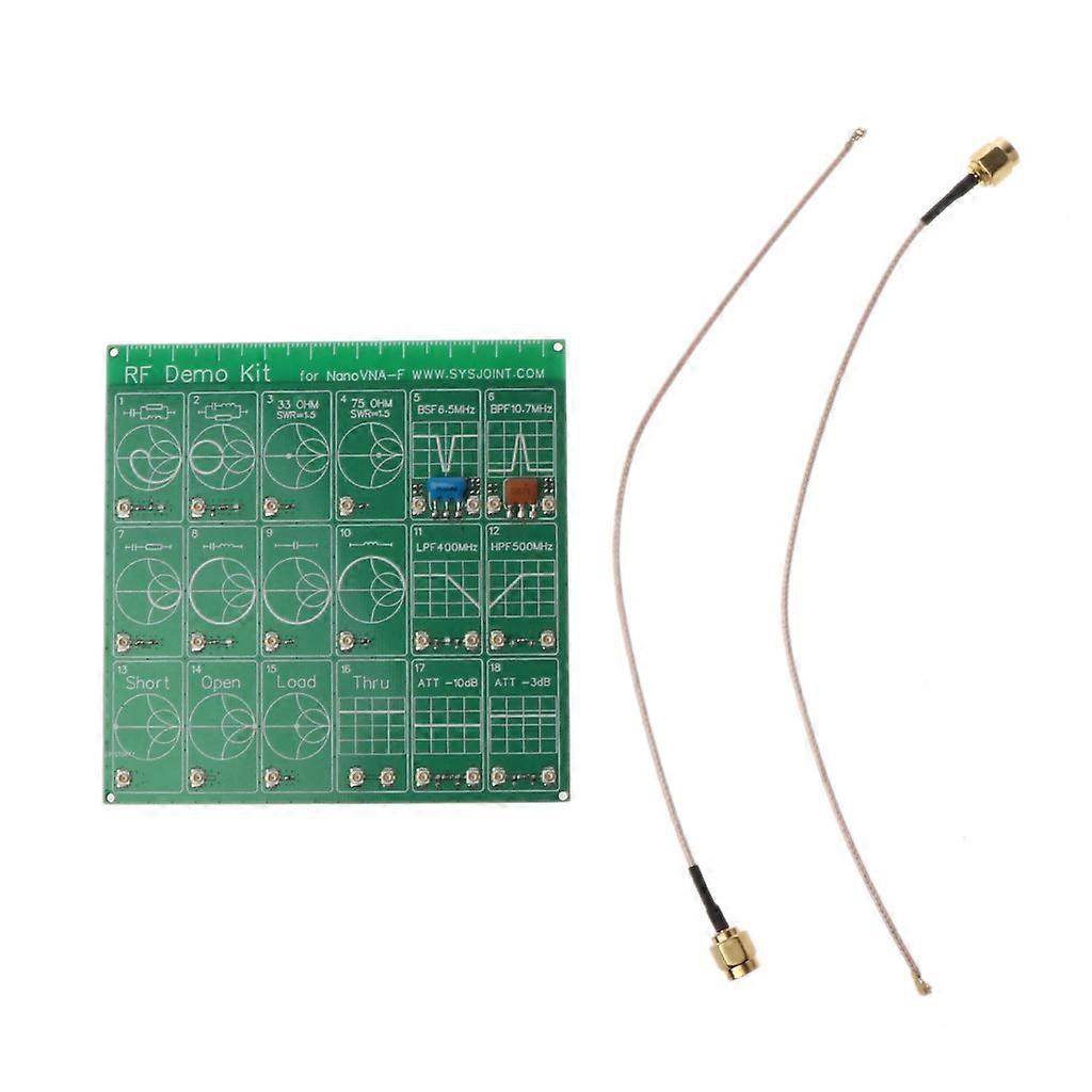 RF Demo Kit for NanoVNA VNA RF Test Board Vector Network Test Filter/Attenuator with Adapter Cable