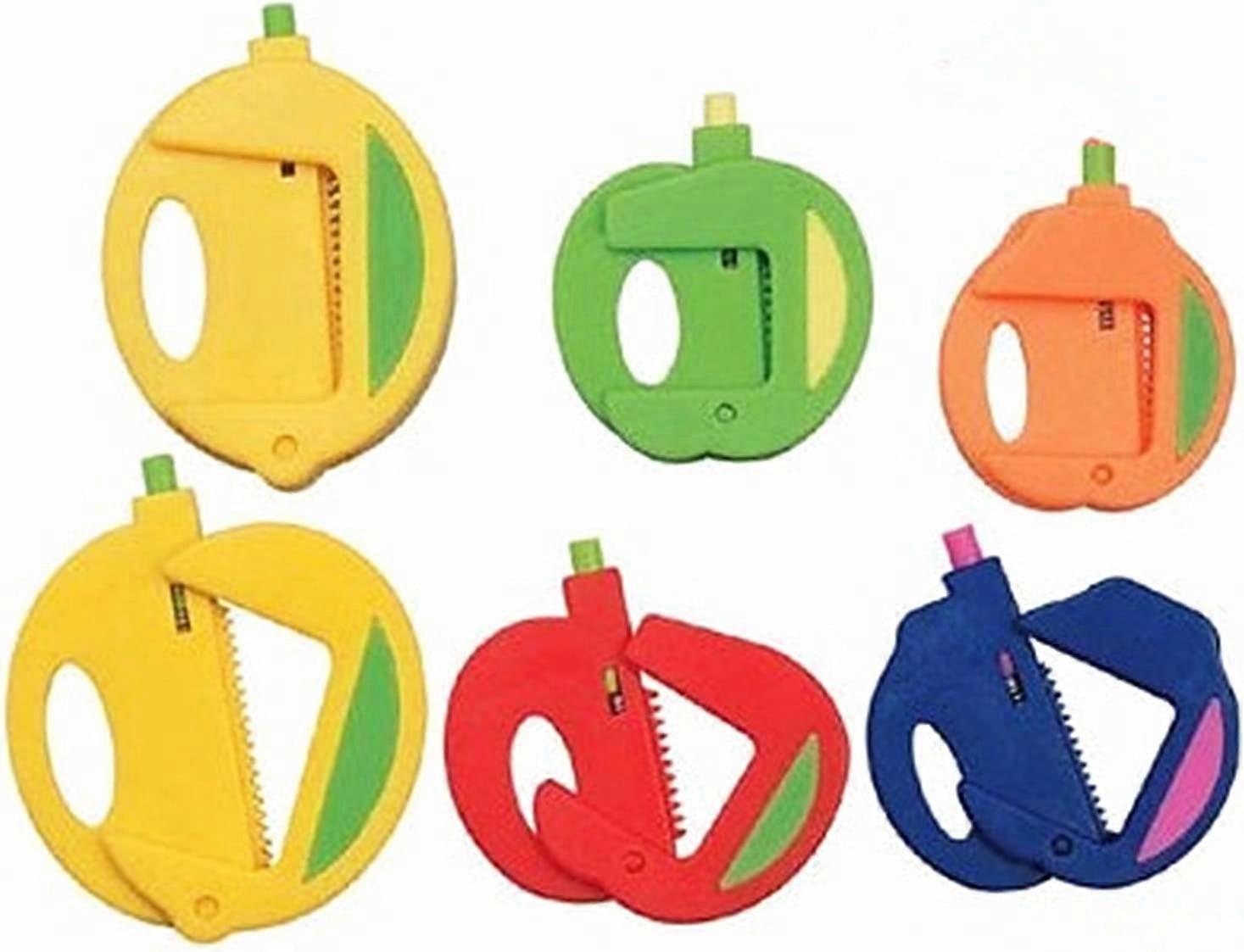 TECH-P Creative Life Food Storage Fruit Pattern Bag Clips Round Sealer 24 Pack-(8 Large+8 Medium+8 Small)