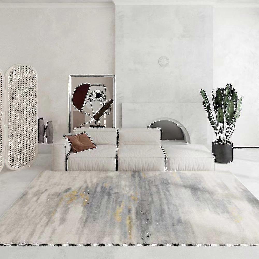 Tflycq Soft Modern Rug Carpet Geometric Stripe Rug Non Slip Imitation Cashmere Rug For Bedroom Living Room Floor Mat( Size,Color : 80x120cm-Pattern