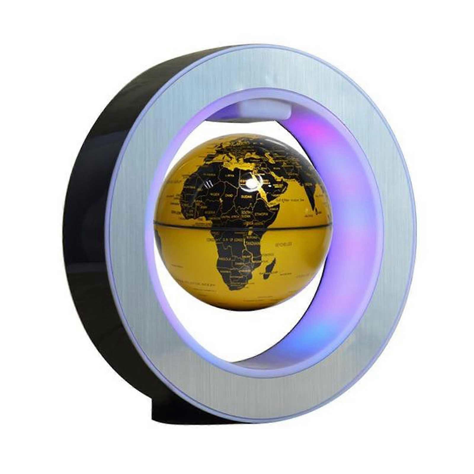 Magnetic Levitation Floating Globes Led Light Self-rotating World Map Gift-MXBC