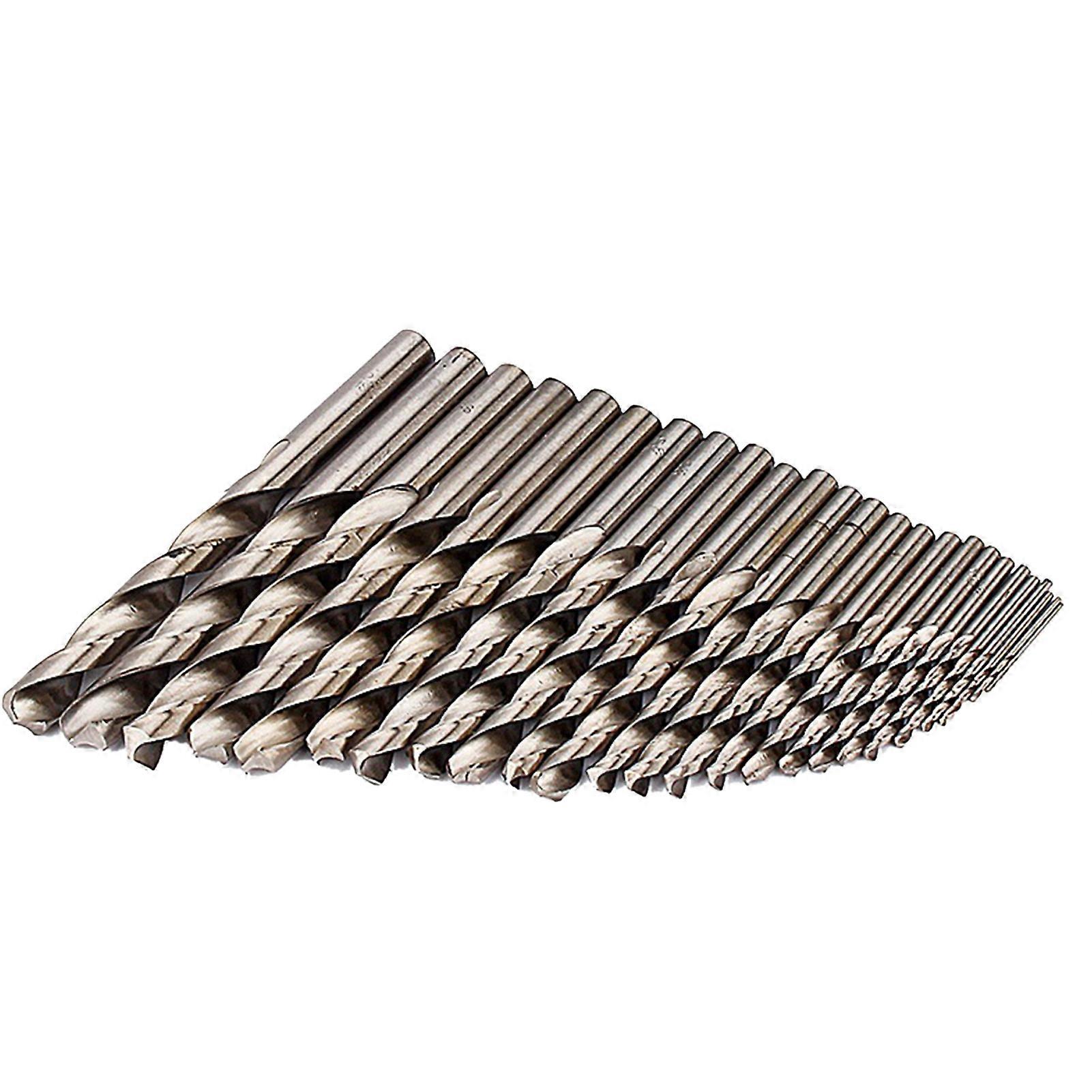 25Pcs 1-13mm Drill Bits Sharp High Hardness Anti-corrosion Assorted Twist Drilling Bit Kit for Iron