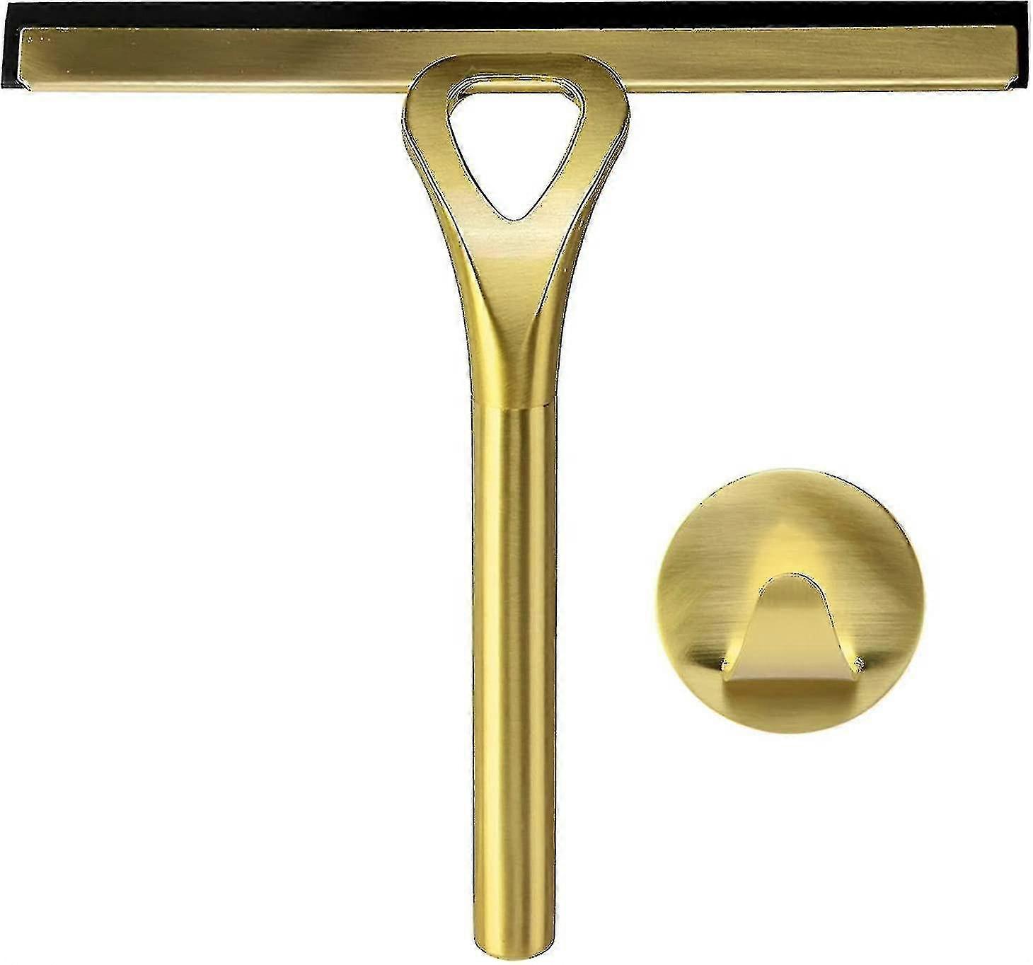 Sprchový kout Barva Zlato s háčkem, Nerezová ocel Škrabka Mnager, Čistič stěračů Pro Koupelnu Kuchyň Zrcadlo Zrcadlo Sklo