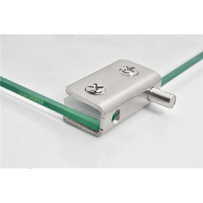 [2 stk.] rammeløst glasdørhængsel, rustfrit stål, dørhængsel, glasklemme